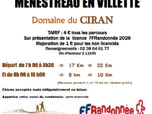 Randonn�e FFR - M�nestreau-en-Villette / 22 km