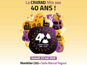40 ans de la CRIRAD �a se f�te!