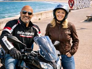 🏍️☀️ Balade moto bord de mer 🏍️ caf� aux Sables 