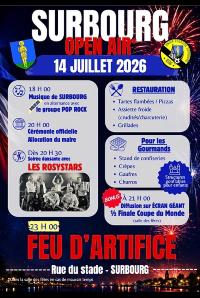 Open air + feu d�artifice Surbourg avec Rosystar