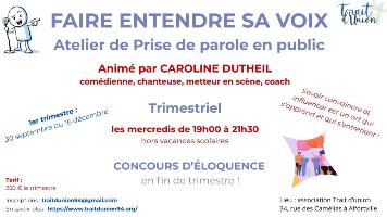 Atelier Prise de parole en public