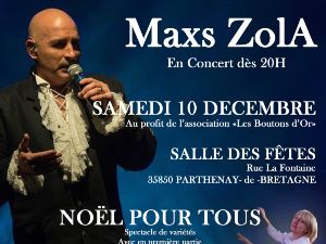 Concert de Maxs Zola au profit des Boutons d'Or