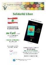 Rcital de posie en solidarit avec le Liban