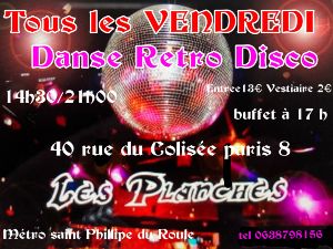 Danse Retro Disco au Club  Les Planches 