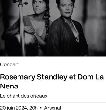 Concert Rosemary Standley & Dom la Nena  l'Arsena