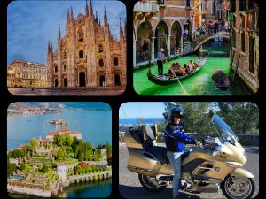 Balade  moto aux lacs Italiens, Milan et Venise 