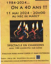 Chanson franaise: 100 choristes au NEC de Marly