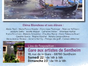 Exposition peinture gare de Sentheim 