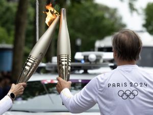 A voir... la flamme olympique