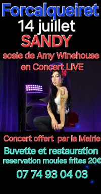 concert Tribute Amy Winehouse  Forcalqueiret