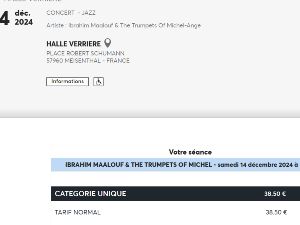 Concert du trompettiste Ibrahim Maalouf Meisenthal