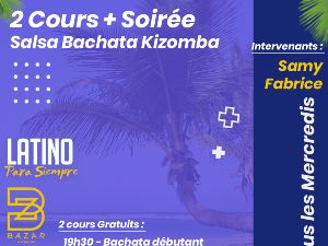 Soire   Bachata , Salsa  , Kizomba  dbutant 