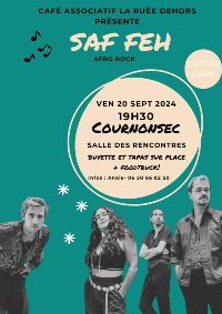 Concert SAF FEH  (afro rock) Cournonsec