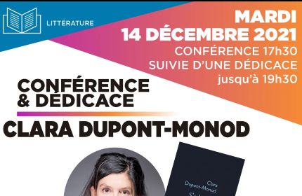 Confrence Littraire avec Clara Dupont-Monod 