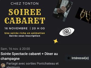 Soire cabaret chez tonton, bar a bire pontchtea