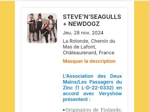 Concert Steve'n seagulls