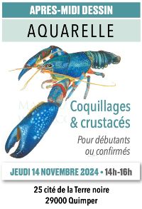 Aquarelle et crustacs