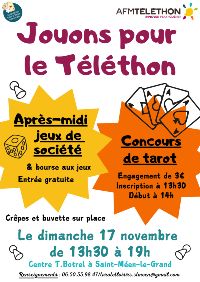 jeux de socit pour le tlthon