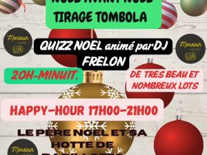 Quizz/ Tombola de Nol anim par DJ Frelon 