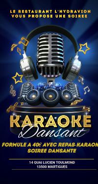 Soire karaoke dansant  l'hydravion