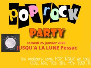 Pop Rock Party  Pessac avec repas