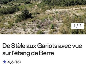 De Stle au Gariots avec vue sur l'tang de Berre