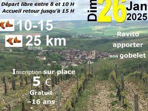 Randonne de 15 km  Irancy 