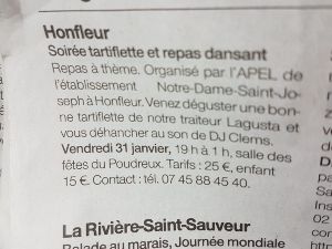 Tartiflette et danse