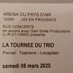 la tourne du trio  Aix en Provence 