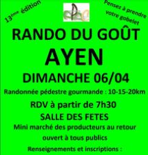 Rando du gout 2025  Ayen