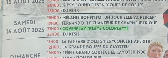 Cover play, un cover de Coldplay