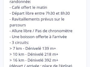 Randonne ste fereole 