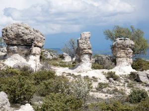 Balade dans le site des Mourres de  Forcalquier