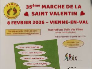 Randonn�e  de 18 kms � Vienne en Val